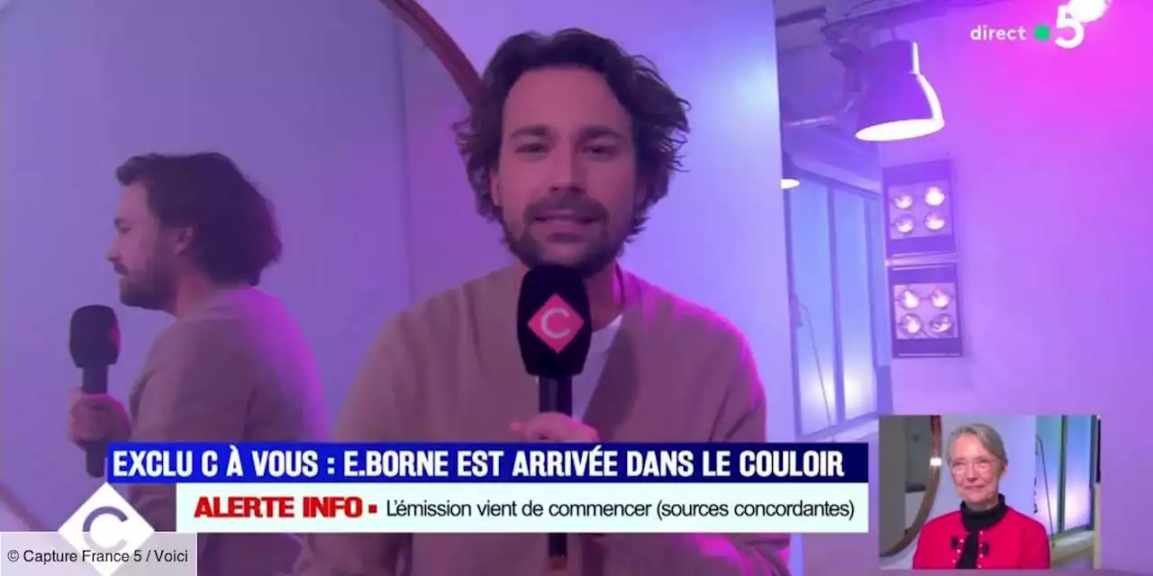 C à Vous : Bertrand Chameroy se moque d'Elisabeth Borne, la Première ministre amusée (ZAPTV) - Voici