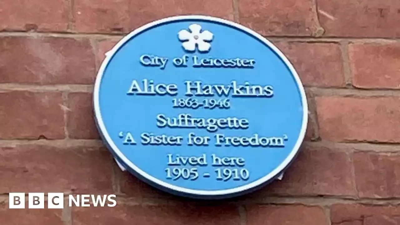 Alice Hawkins: Plaque unveiled for Leicester suffragette