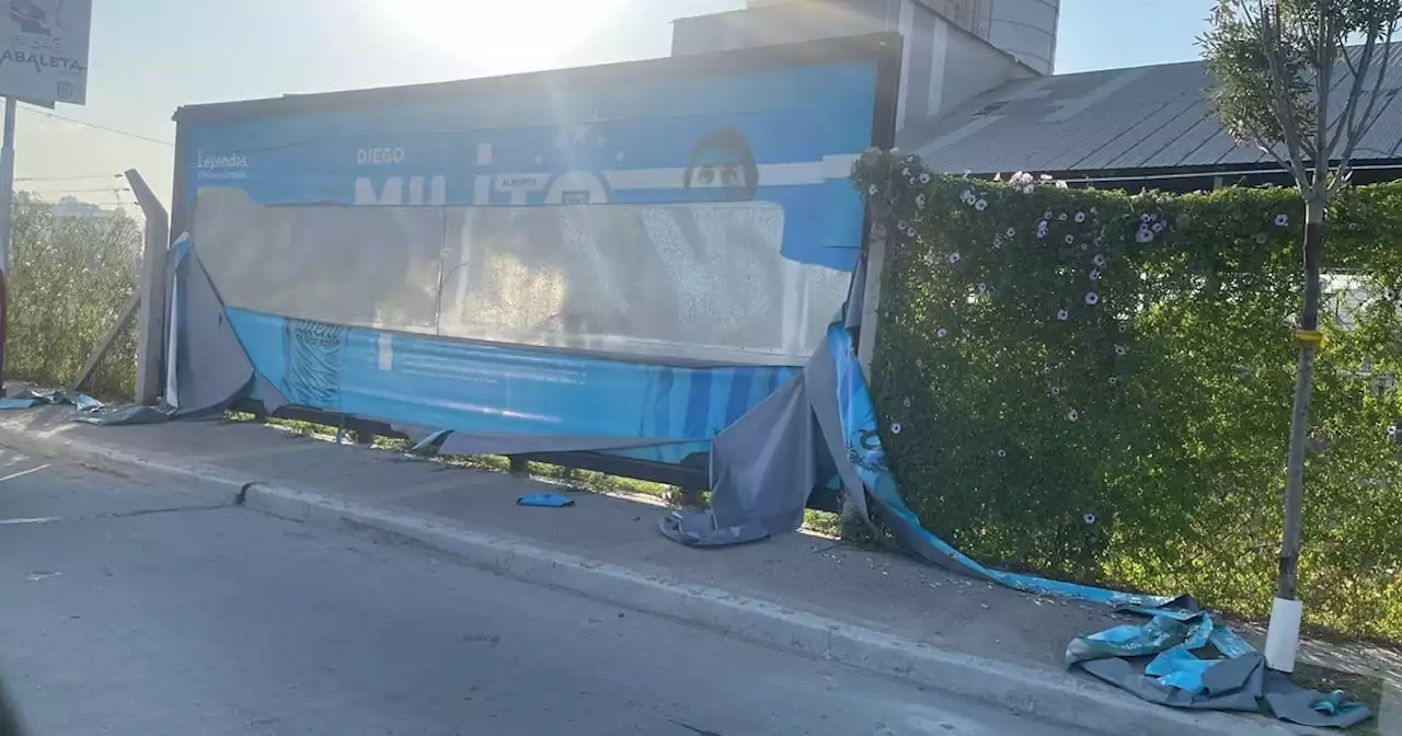 Vandalizaron un mural de Diego Milito en Racing