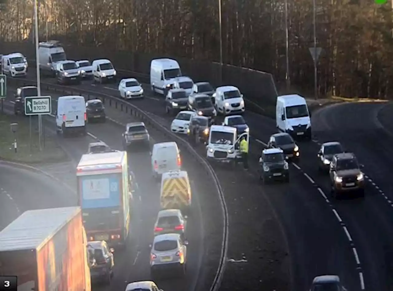 Multiple-vehicle crash disrupts traffic on busy road near Glasgow