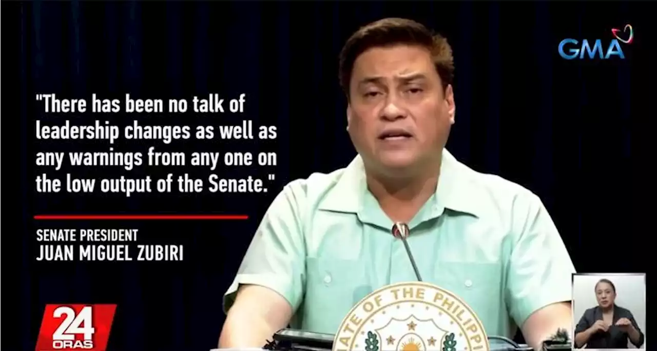 Zubiri denies ouster rumors: 'There had been no talk of leadership changes'