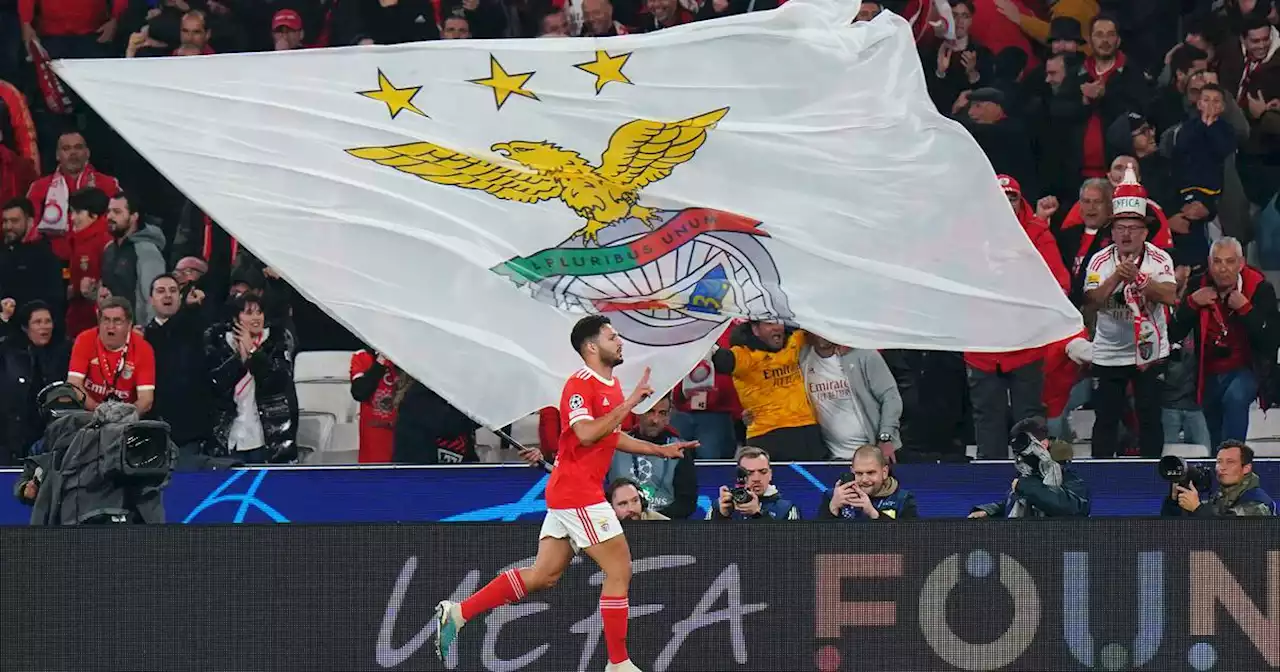 Benfica put five goals past Club Brugge to cruise into last eight