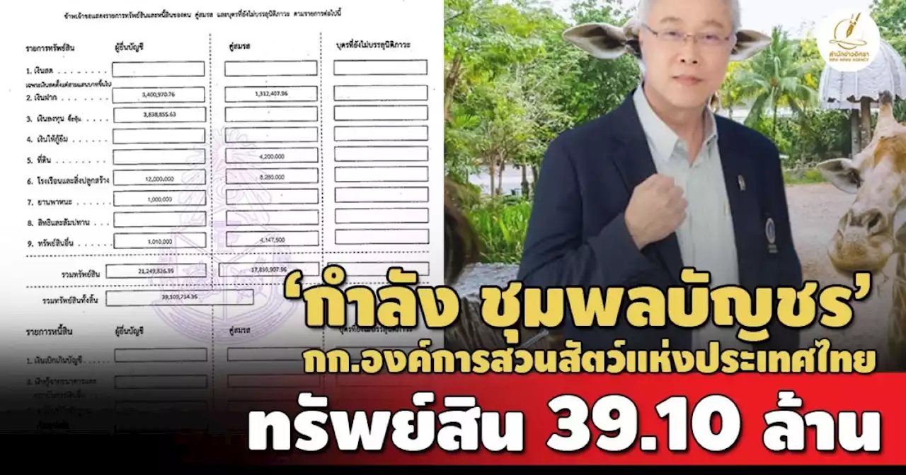 สะสมเครื่องประดับทอง! เปิดเซฟ 'กำลัง ชุมพลบัญชร' กก.องค์การสวนสัตว์ฯ 39 ล.