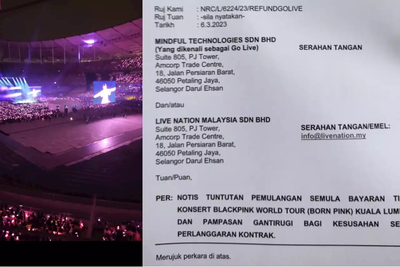 Local Lawyer Seeks RM1480 In Compensation From BLACKPINK Concert Organiser Over ‘Non-Existent Seat’