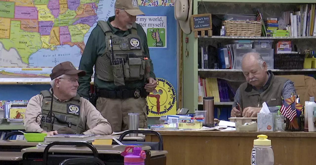 Cochise County Sheriff Assist Team Members help keep kids at Apache Elementary School safe