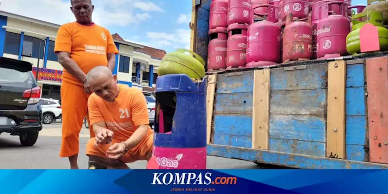 Gas Elpiji 3 Kg Dioplos ke Tabung 12 Kg, 2 Pria di Cilacap Ditangkap