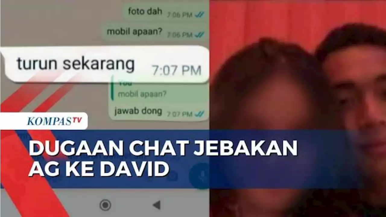 Soal Dugaan Chat Jebakan AG ke David, Pengacara AG: Chat Panjang Harus Dilihat Secara Utuh