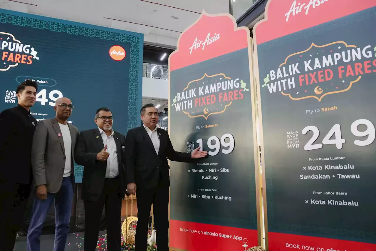 AirAsia Introduces Fixed-Fare Raya Flights For Sabah And Sarawak