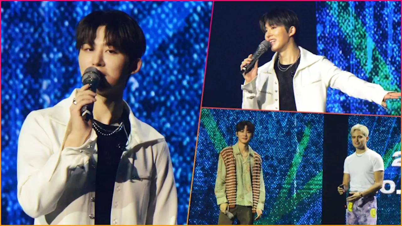 Korean rapper B.I charms Pinoy fans in Manila with James Reid as special guest