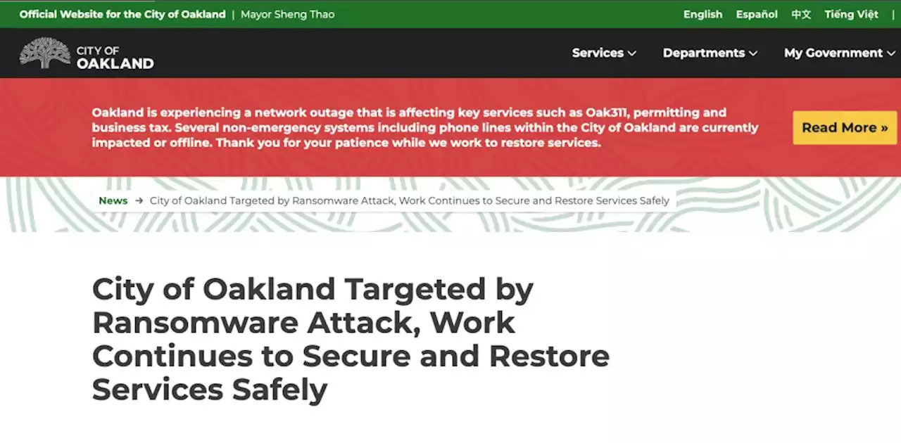 Is there an end in sight for Oakland’s ransomware crisis?