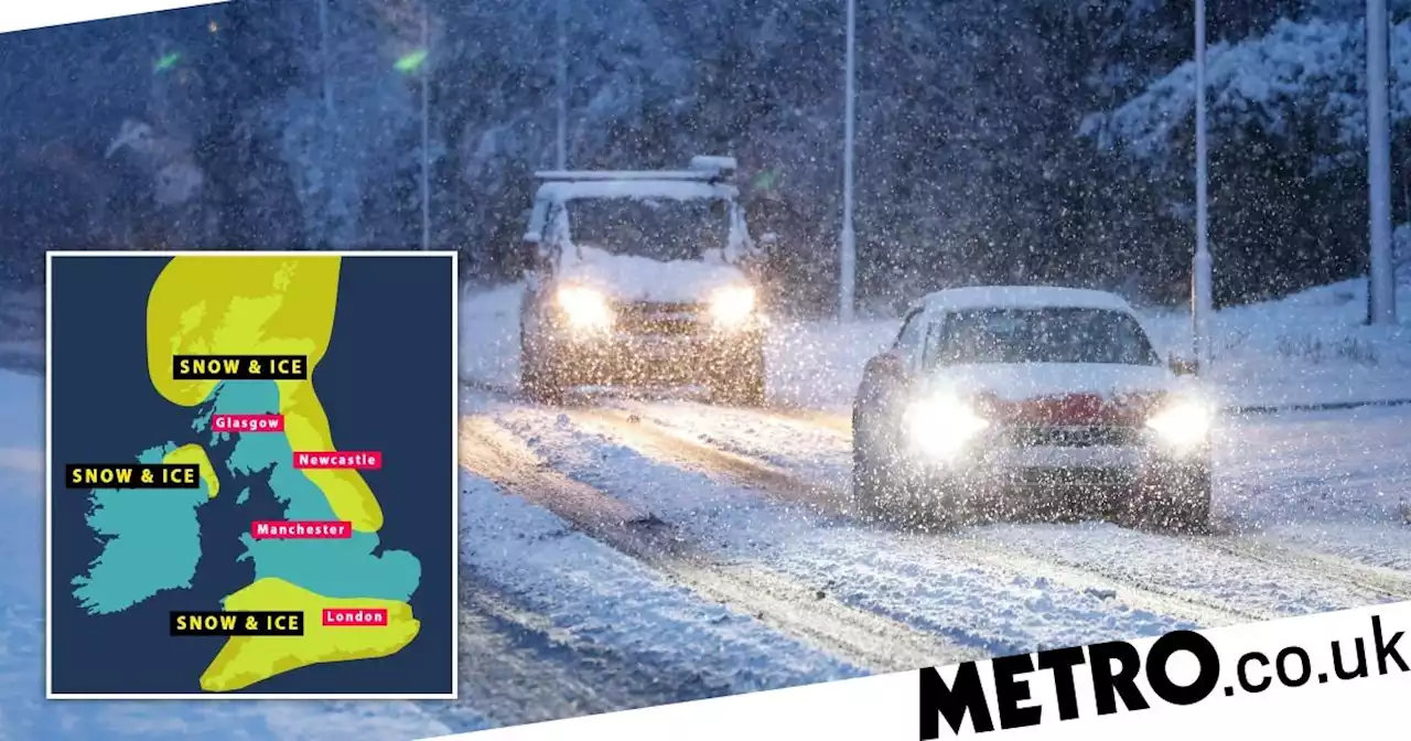 Brits wake up to snow with warning Arctic blast is set to continue