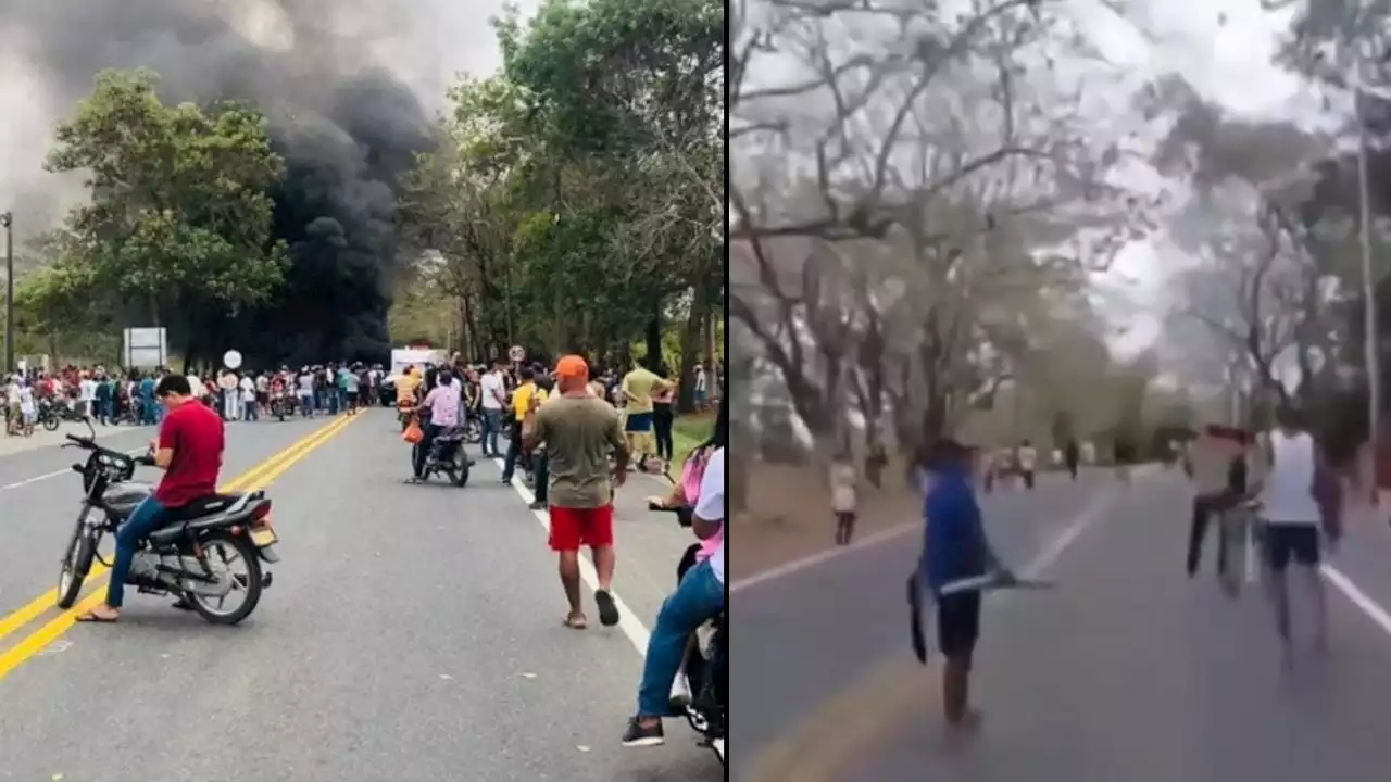 [VIDEO] Choque entre habitantes de la Apartada y mineros del Bajo Cauca