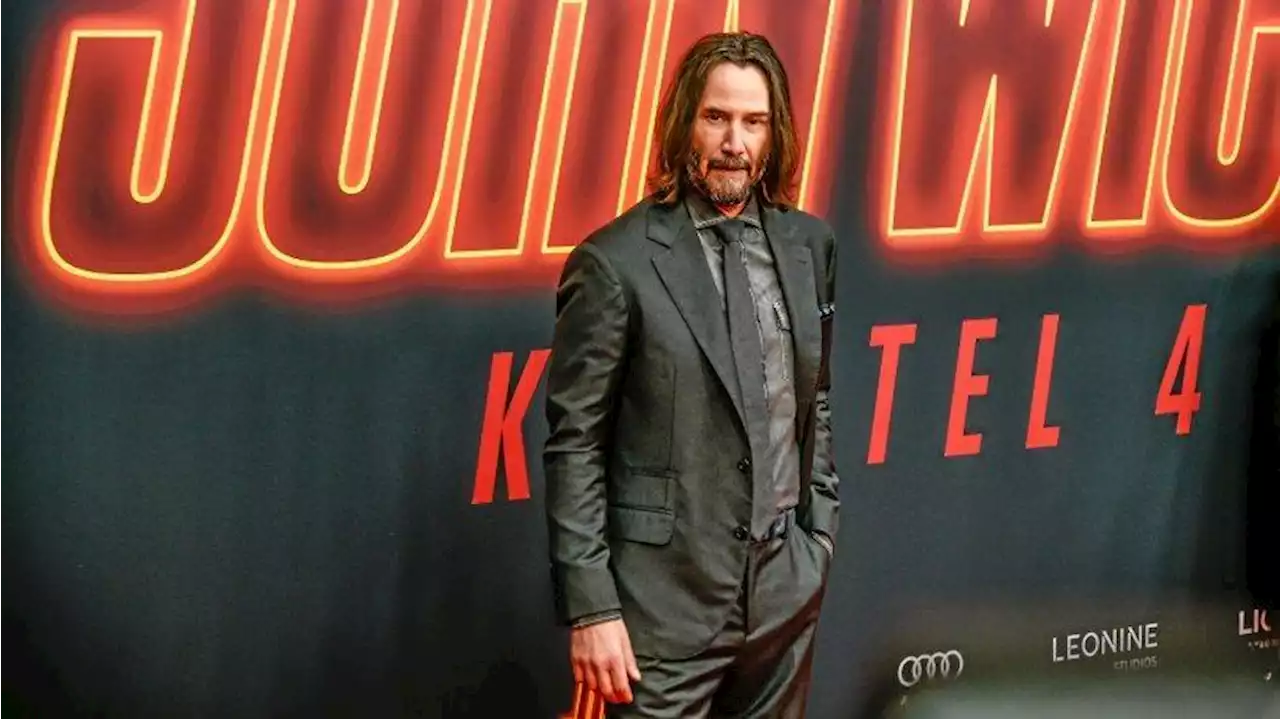 Keanu Reeves mit John Wick: Kapitel 4 am Berliner Zoopalast