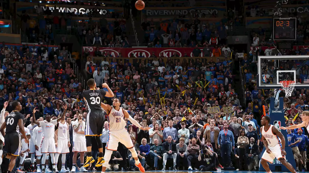 Steph Curry Perfectly Recreates Iconic 2016 Oklahoma City Game-Winner