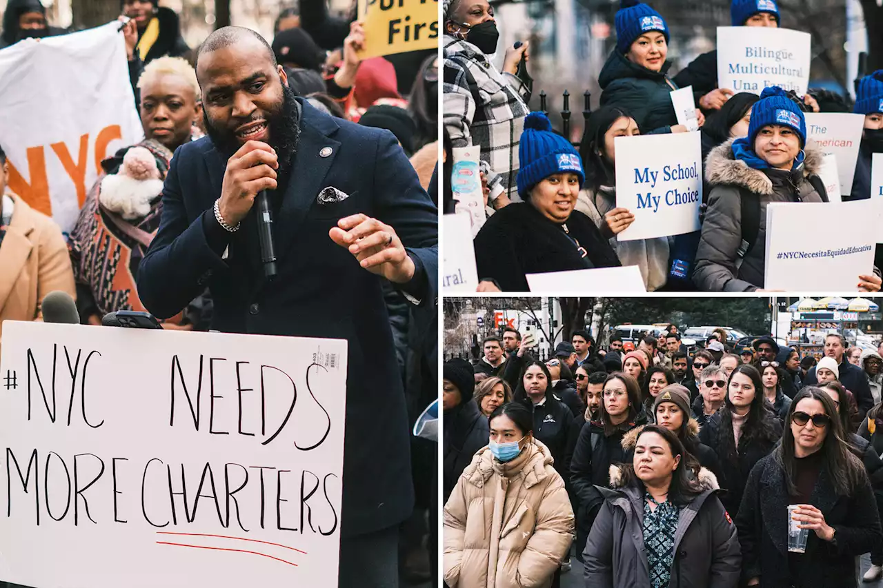 Over 500 NYC parents, students rally at City Hall in effort to lift charter school cap