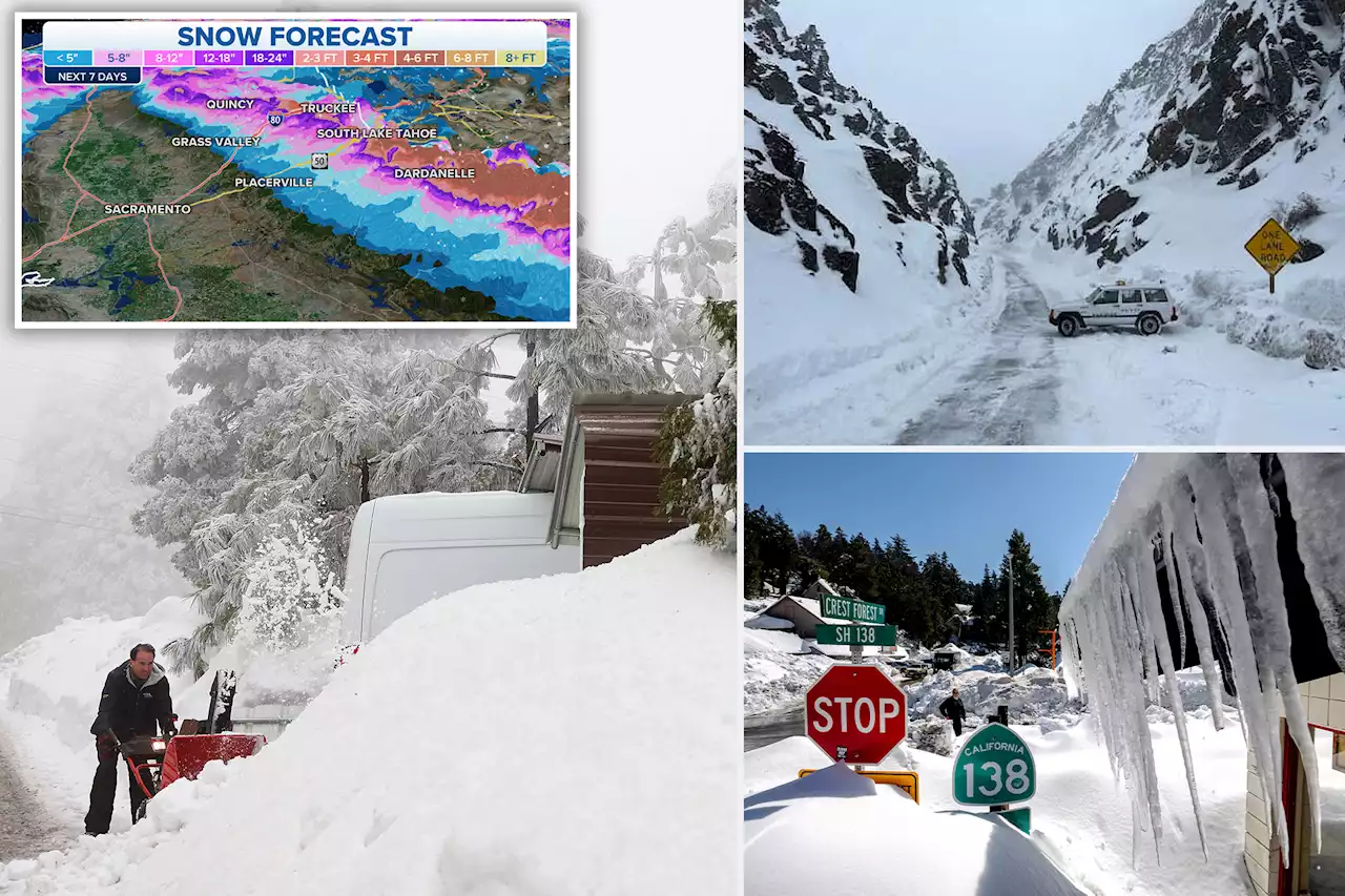 Yet another atmospheric river takes aim at snow-weary California this week