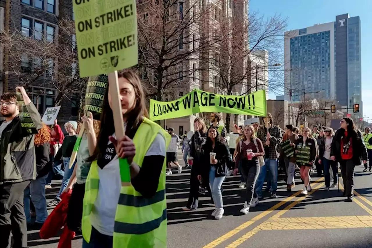 Temple reports progress in negotiations with striking grad students and plans to meet again Wednesday