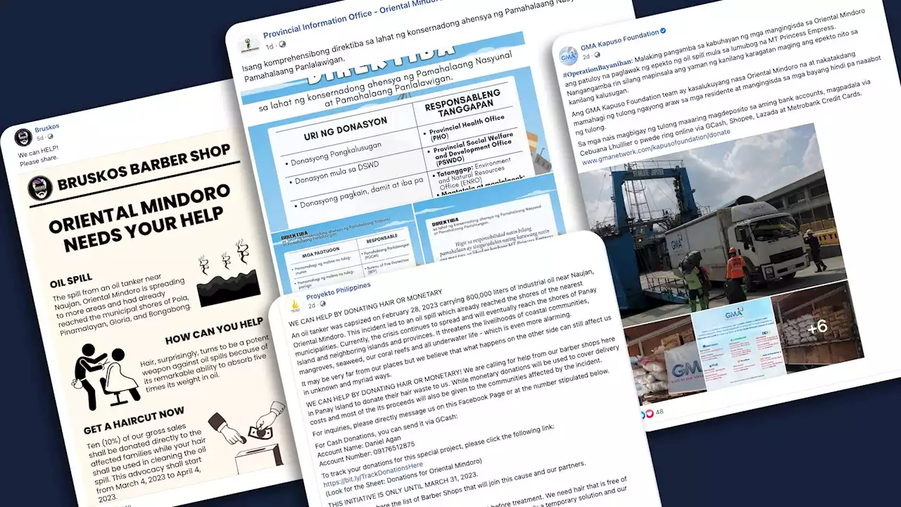 #ReliefPH: Help communities affected by Oriental Mindoro oil spill