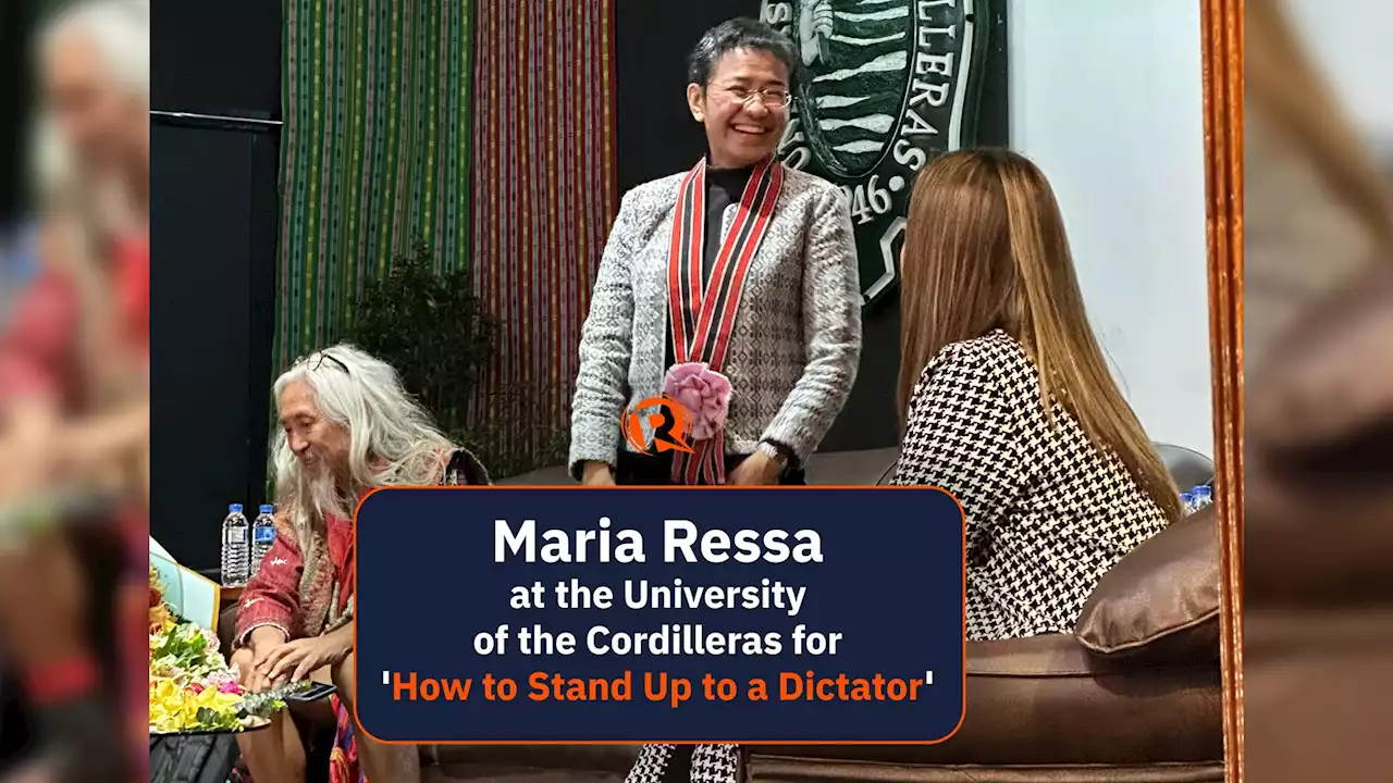 WATCH: Maria Ressa at the University of the Cordilleras for 'How to Stand Up to a Dictator'