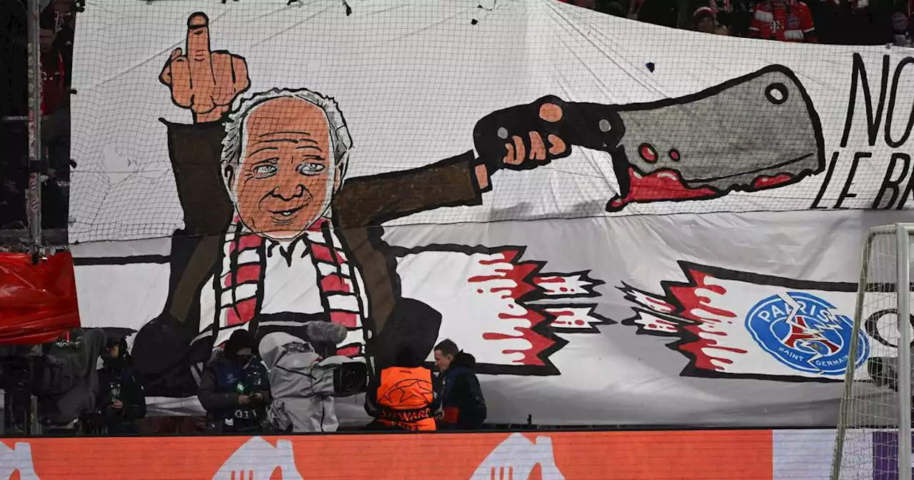 Blutrünstiger Hoeneß: Bayern-Fans zeigen brisantes Plakat