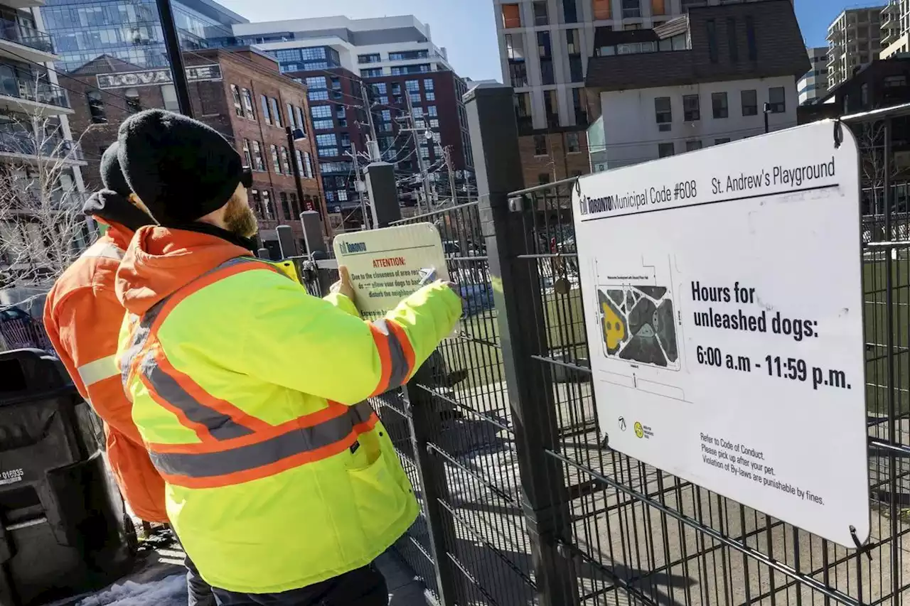 Howls of outrage over city’s ‘no barking’ sign at Toronto dog park bring action