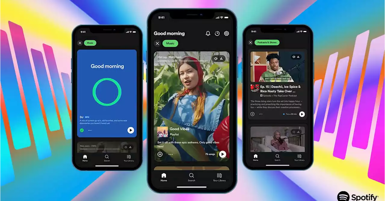 Spotify’s new design is part TikTok, part Instagram, and part YouTube