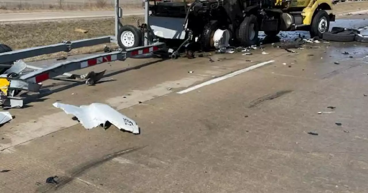 Semi crashes with INDOT maintenance truck on U.S. 31