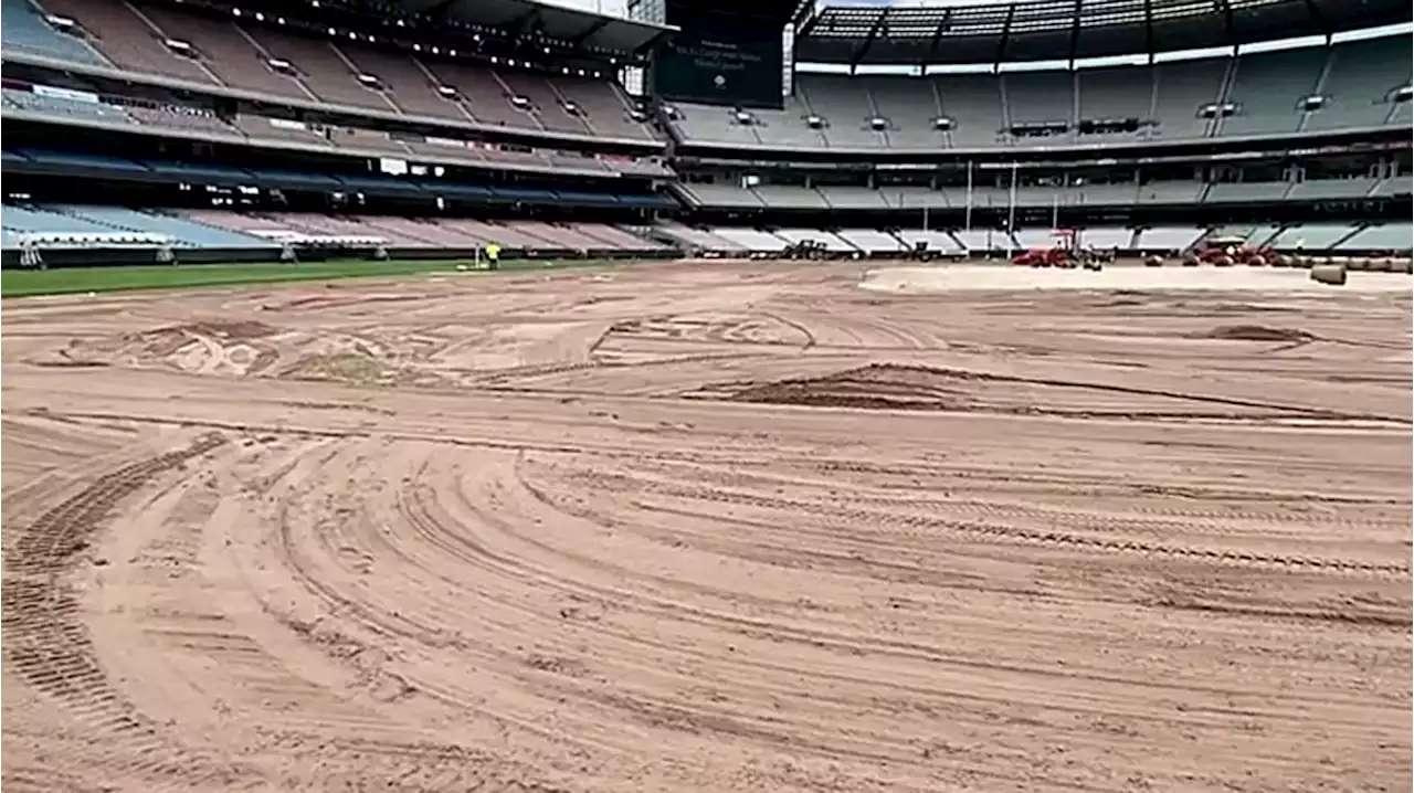 MCG in mad scramble to fix ruined surface a week out from AFL’s Round 1