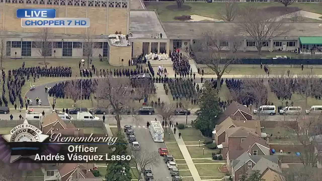 Chicago police funeral: Fallen Officer Andres Vasquez Lasso mourned at St. Rita: Watch Live