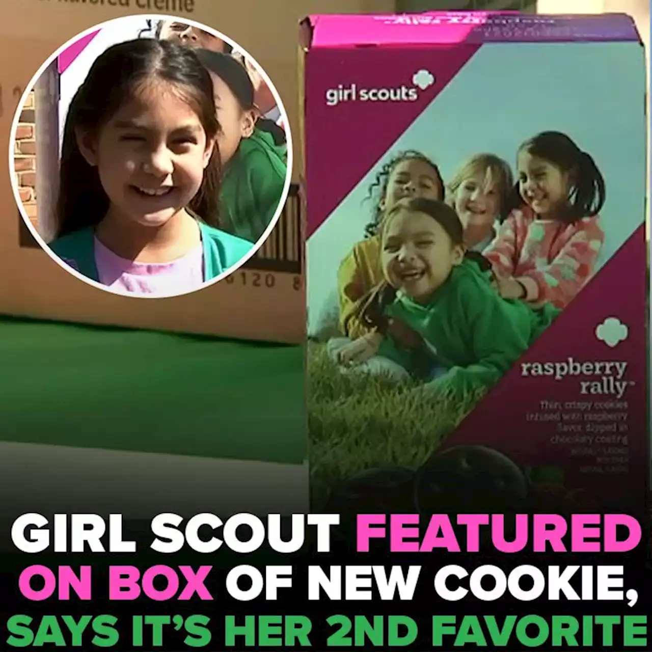 Girl Scout featured on box of hit 'Raspberry Rally' cookies, but says those aren't her favorites