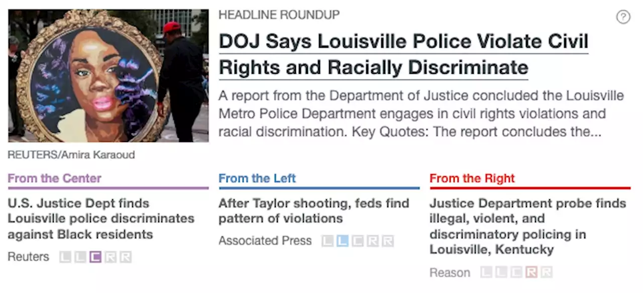 DOJ Says Louisville Police Violate Civil Rights and Racially Discriminate