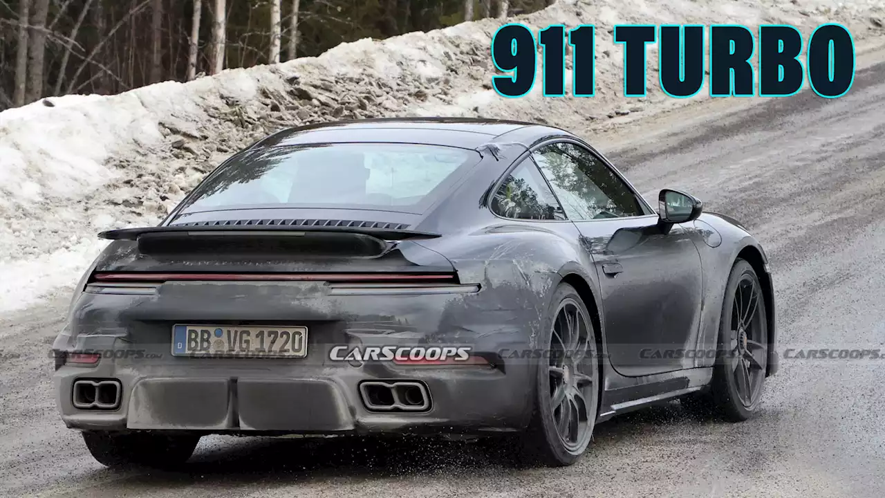 Facelifted Porsche 911 Turbo Shows Us A Dirty Pair Of New-Look Heels | Carscoops