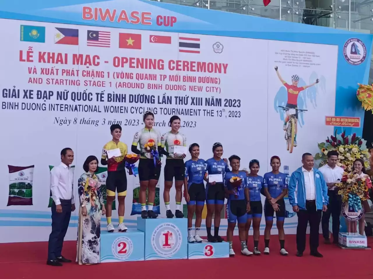 Philycling women’s road team makes podium in Stage 1 of Biwase Cup in Vietnam