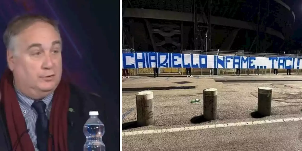 Napoli, striscioni contro Umberto Chiariello: cosa è successo