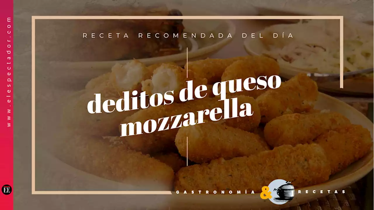 Palitos de queso mozzarella, una receta fácil y muy práctica para cocinar