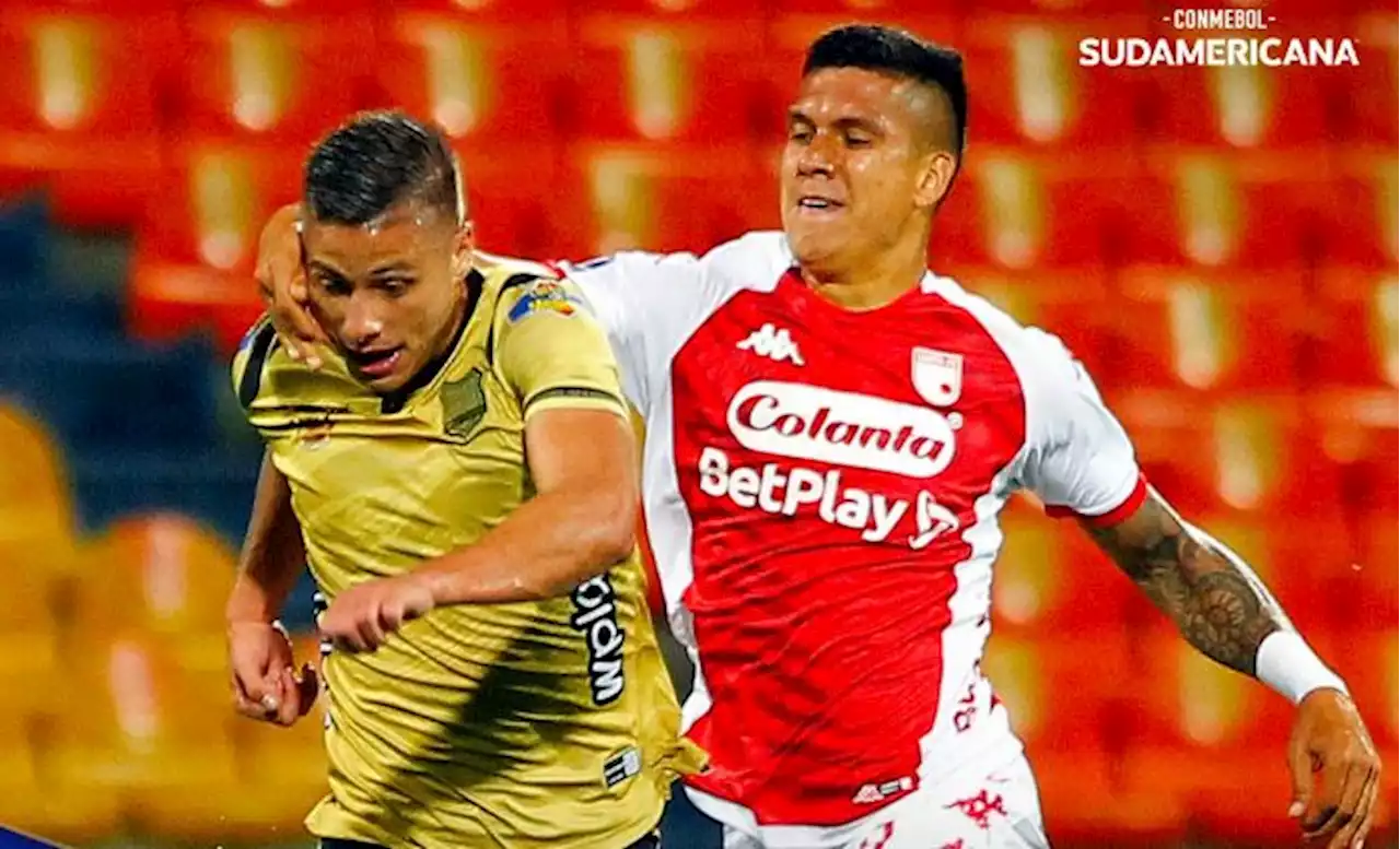 Santa Fe gana 2-1 a Águilas Doradas y avanza en la Sudamericana