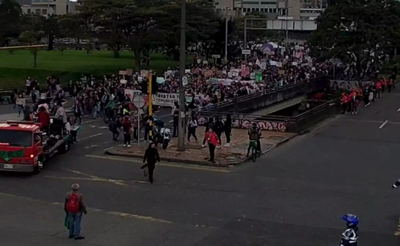 Ojo: estas son las vías afectadas hoy por marchas feministas