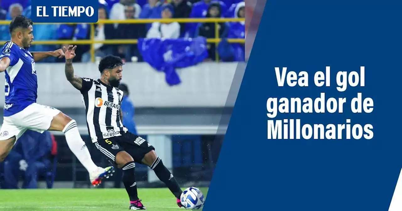 Vea el gol con el que Millonarios le gana a Atlético Mineiro