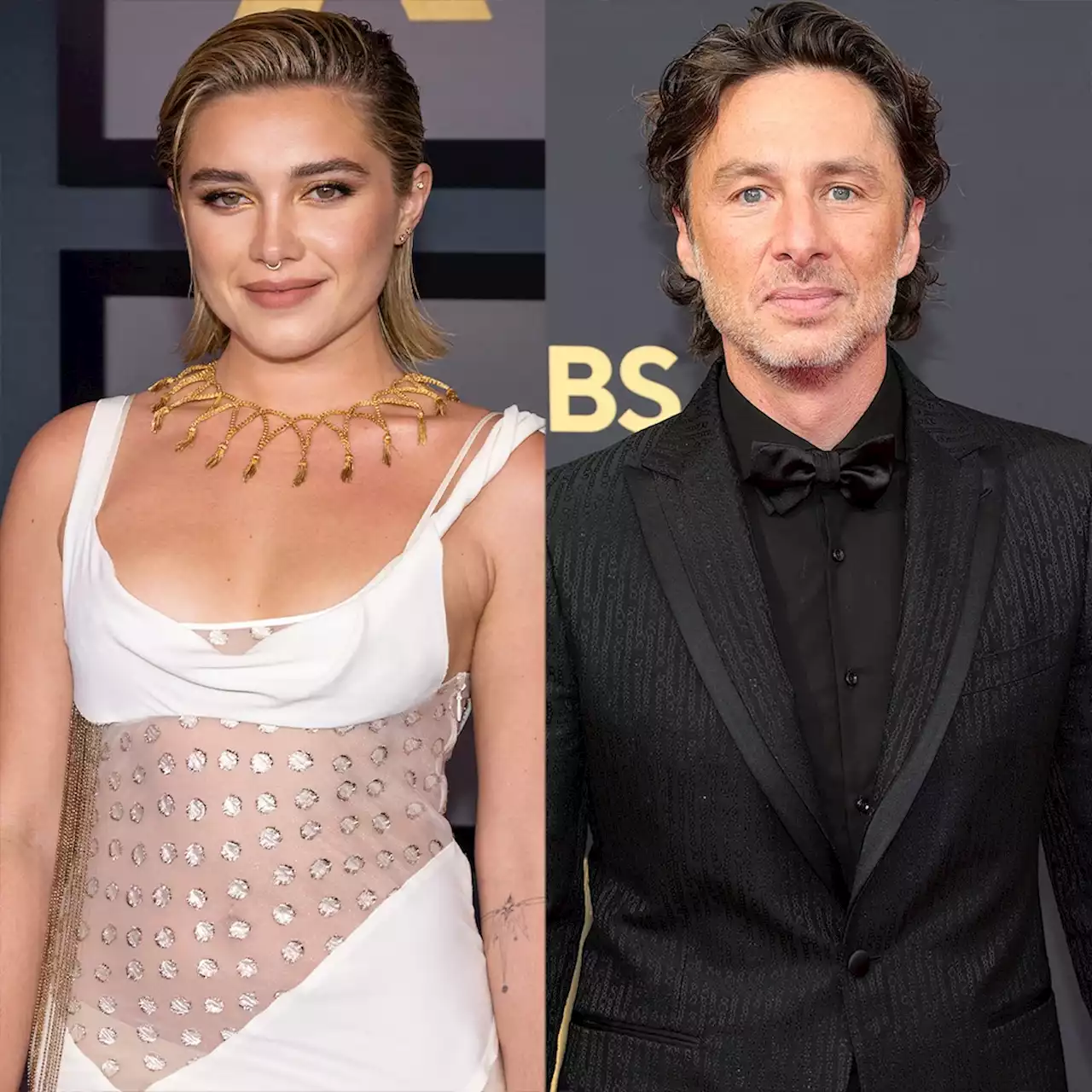 Florence Pugh Reunites With Ex Zach Braff to Support Each Other at Their Movie Premiere - E! Online