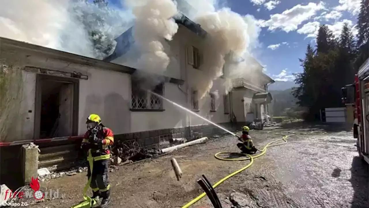 Schweiz: Brand in leerstehendem Gebäude in Risch-Rotkreuz