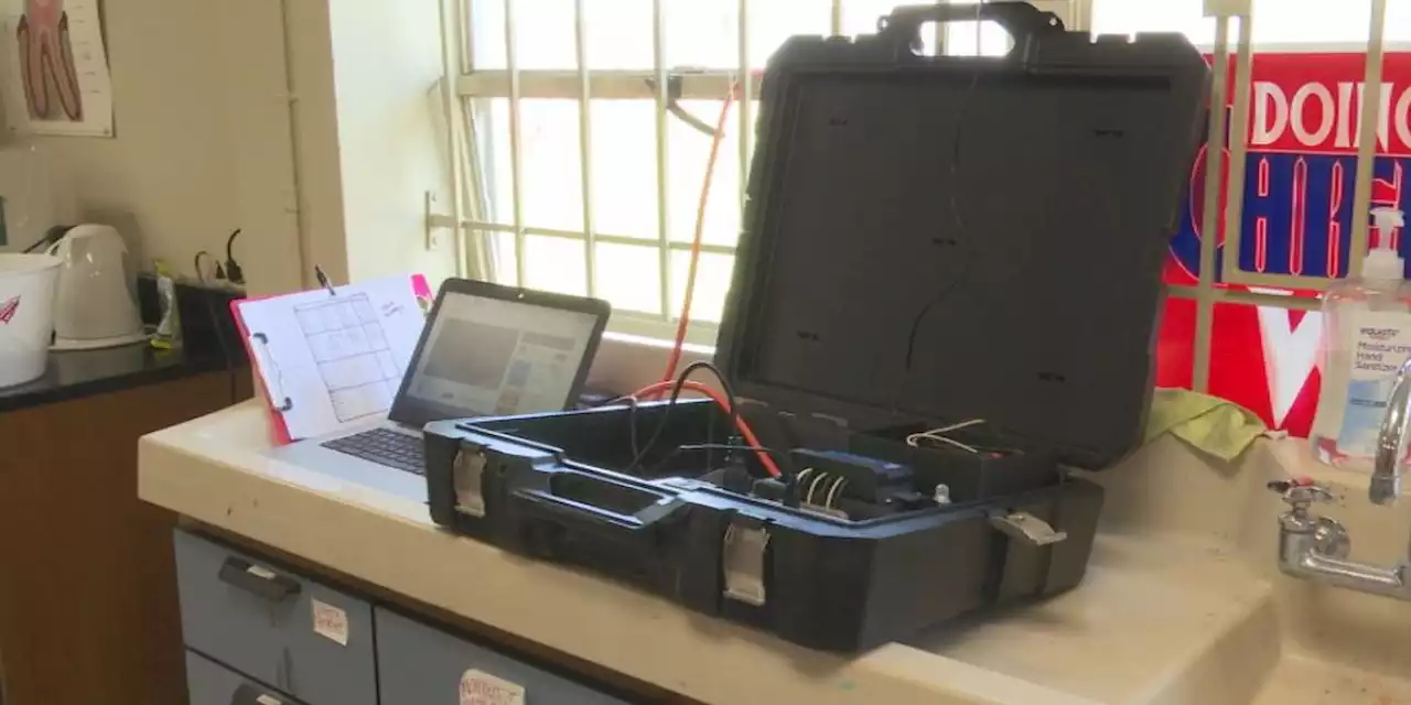 Chickasaw Middle School students build solar-powered suitcase to help students in Ukraine