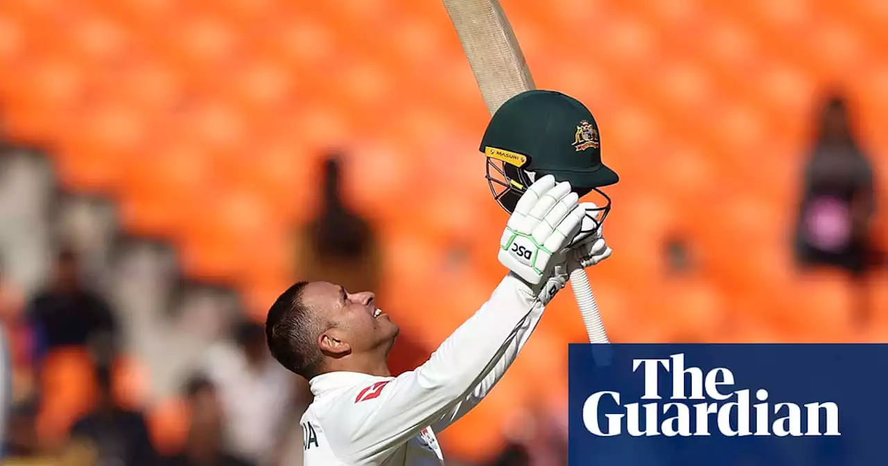 Usman Khawaja century seals good day for Australia after bizarre Modi rally