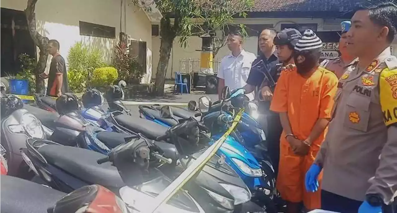 Pelaku Curanmor Ngaku Beraksi di 4 Kabupaten di Bali, Gasak 28 Motor, Polisi Bilang Begini