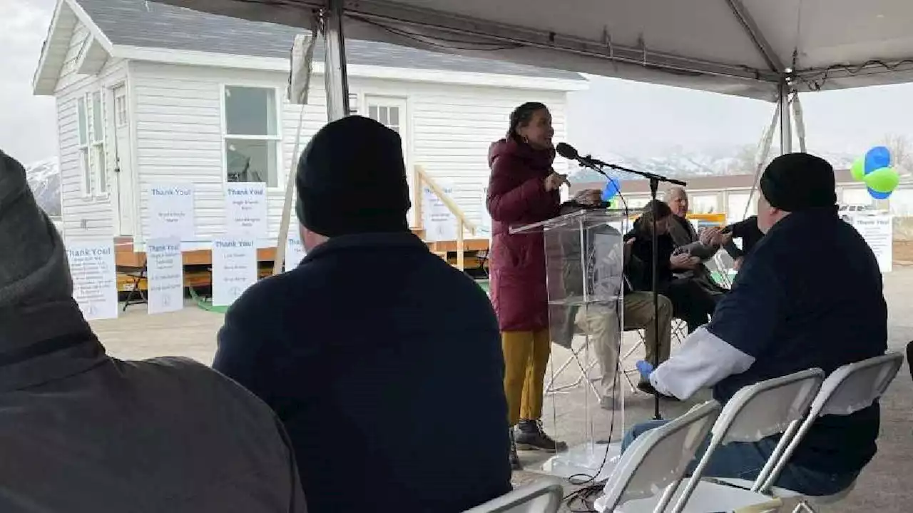 'The year of affordable housing': Salt Lake City celebrates new units, tiny-home village groundbreaking