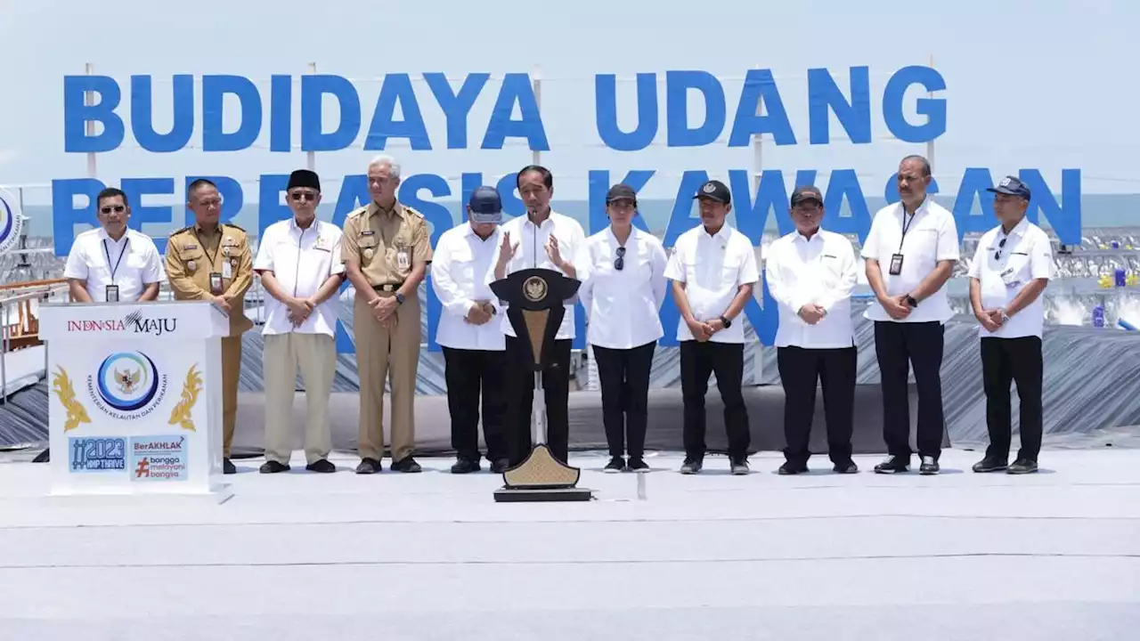 Jokowi Resmikan Tambak Udang Modern di Kebumen