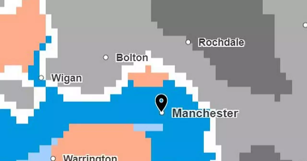 What time snow is set to fall in Greater Manchester today - borough by borough