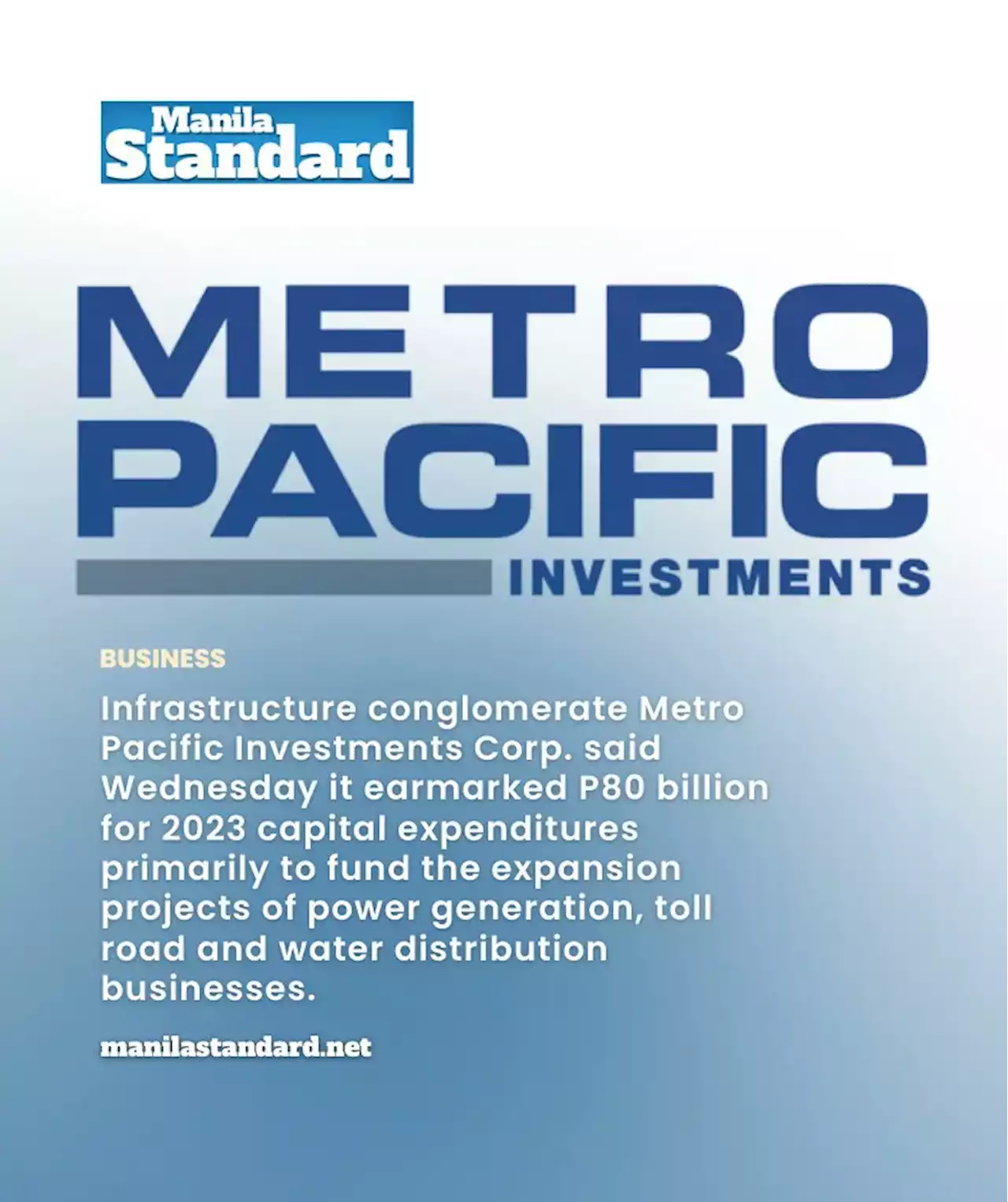 MPIC spending P80b in 2023 to expand projects