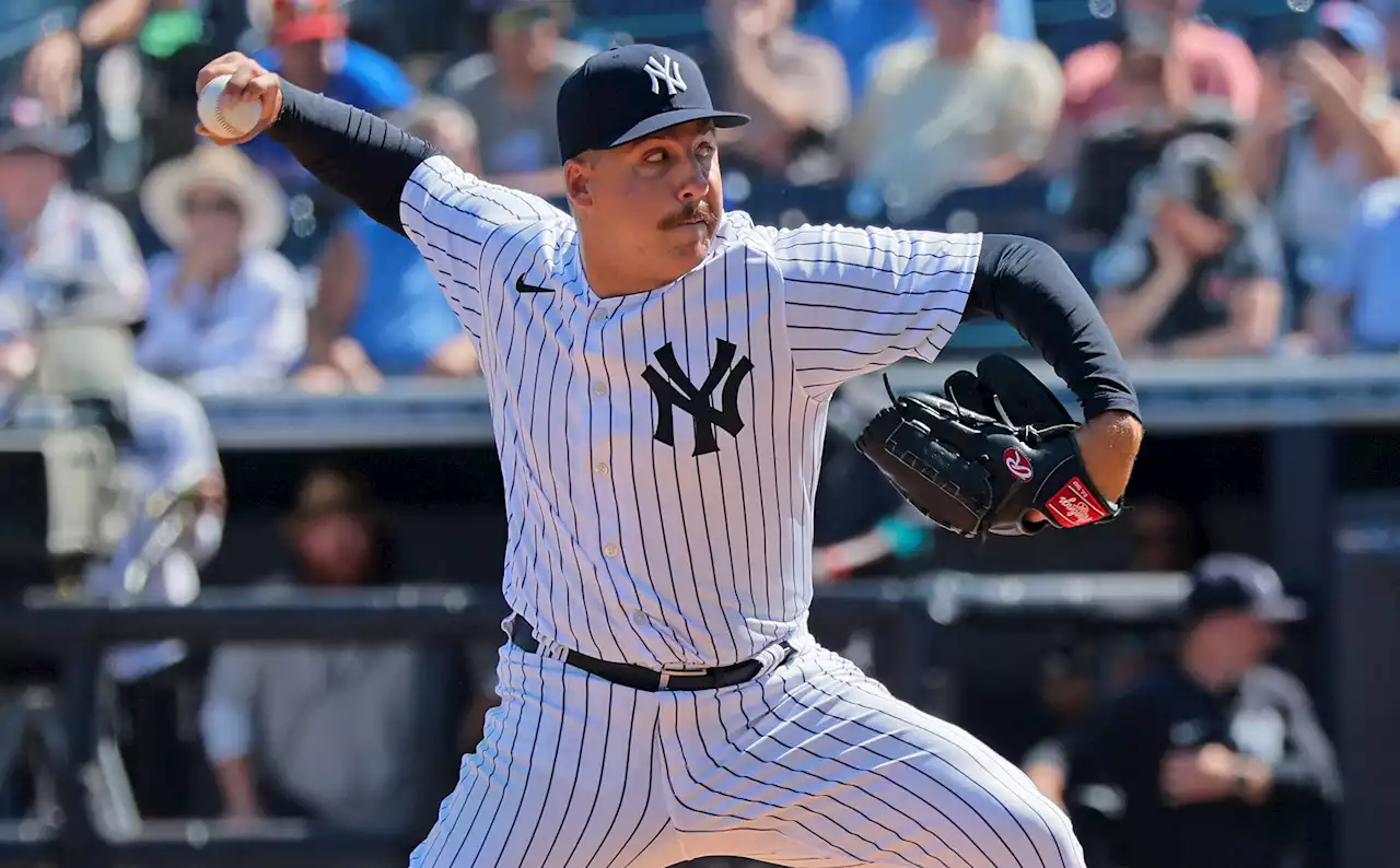 Yankees reliever Greg Weissert’s sinker sends batter flailing to ground