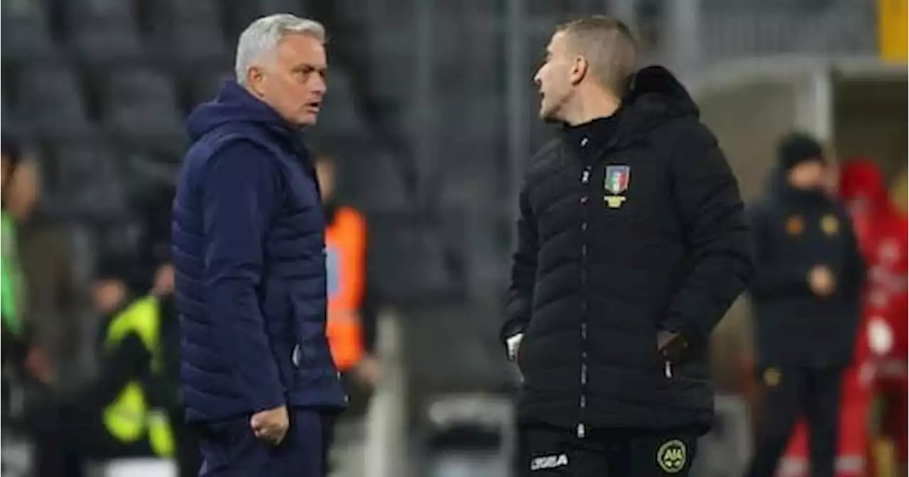 Lite con Mourinho, il provvedimento sull'arbitro Serra