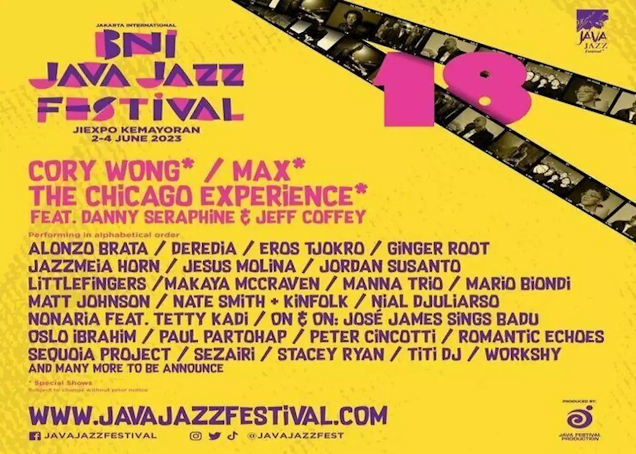 Java Jazz 2023 Umumkan Line-Up Tahap Pertama, Ada Cory Wong hingga MAX